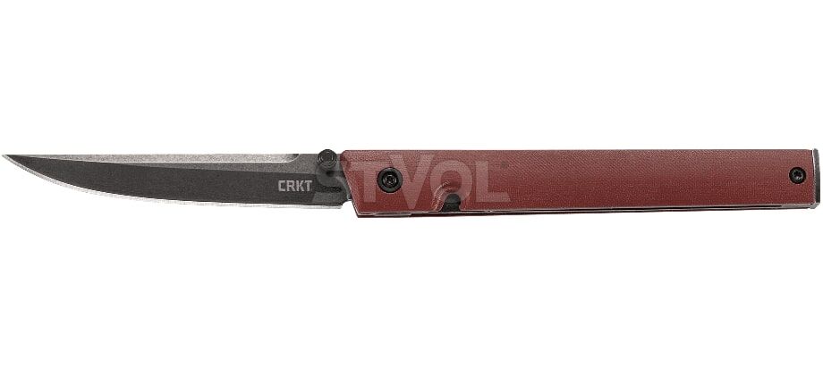 Нож CRKT "CEO", шпенёк, burgundy, D2