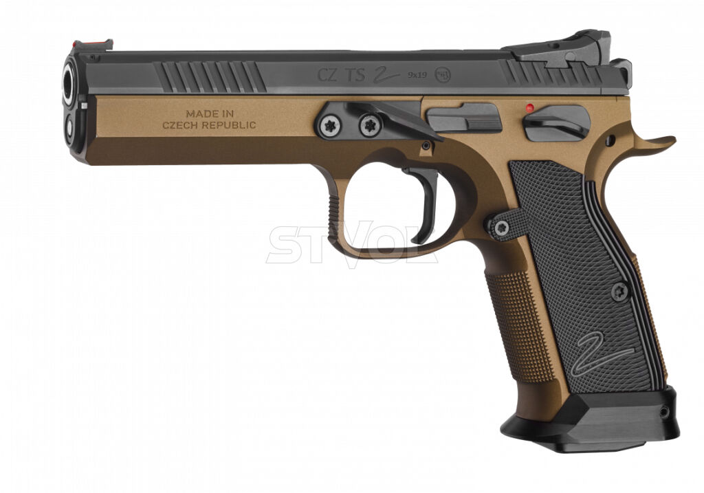 Пістолет спортивний CZ TS 2 DEEP BRONZE 9x19 М'який кейс фото