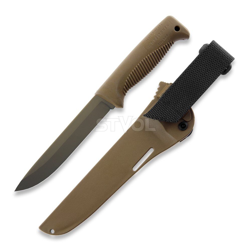 Нож Peltonen M95, покрытие cerakote FDE, coyote, coyote композитный чехол Фото 8