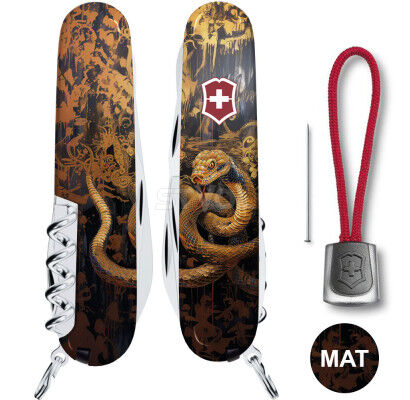 Ніж Victorinox Swiss Army Climber Zodiac Золота дерев'яна змія фото 2