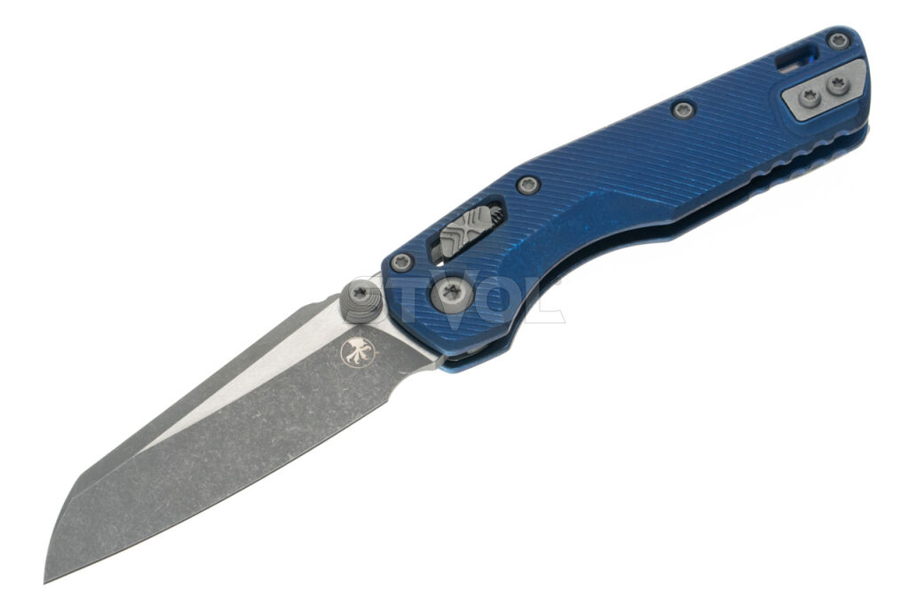 Ніж Microtech MSI Mini Ram-Lok Marfione Select Apoc Fluted Antique blue anodized Ti фото