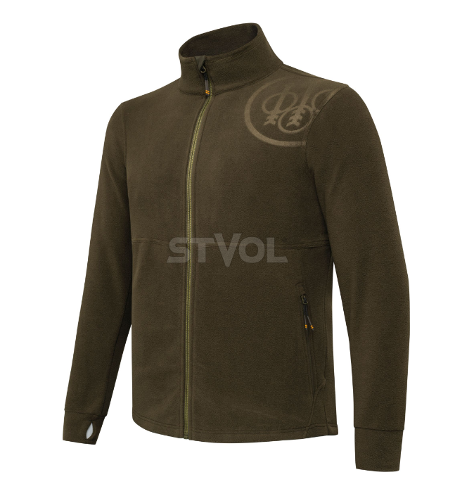 Кофта флісова HP Logo Full Zip "Beretta" (greem moss) фото