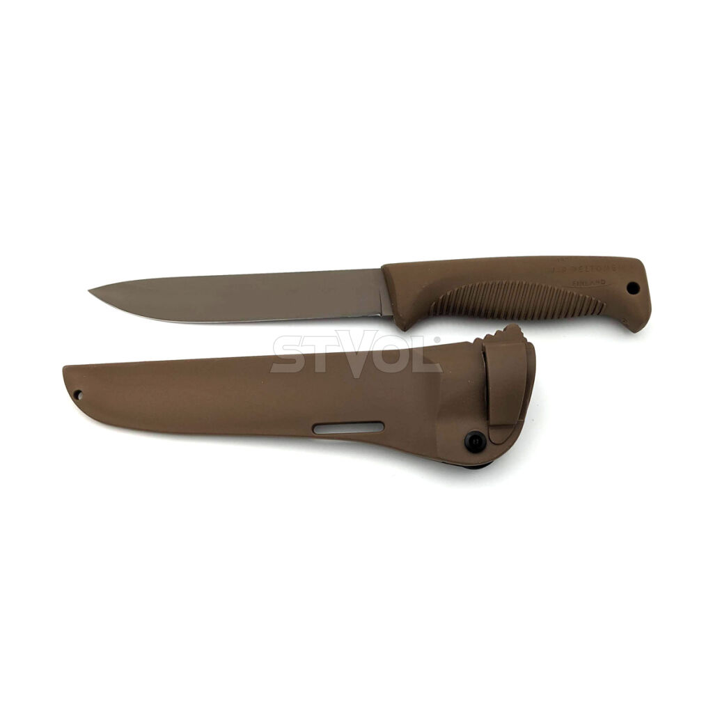 Нож Peltonen M95, покрытие cerakote FDE, coyote, coyote композитный чехол Фото 6
