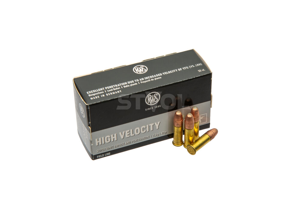 2132486 Патрони нарізні RWS High Velocity, кал. 22 LR, 40GR (2,6 г), 385 м/с, 50 шт/уп. фото