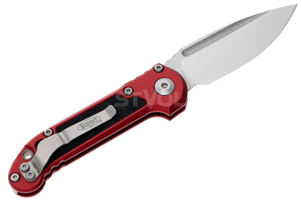 Нож Microtech L.U.D.T. S/E Gen III,  stonewash клинок, красная рукоять Фото 2