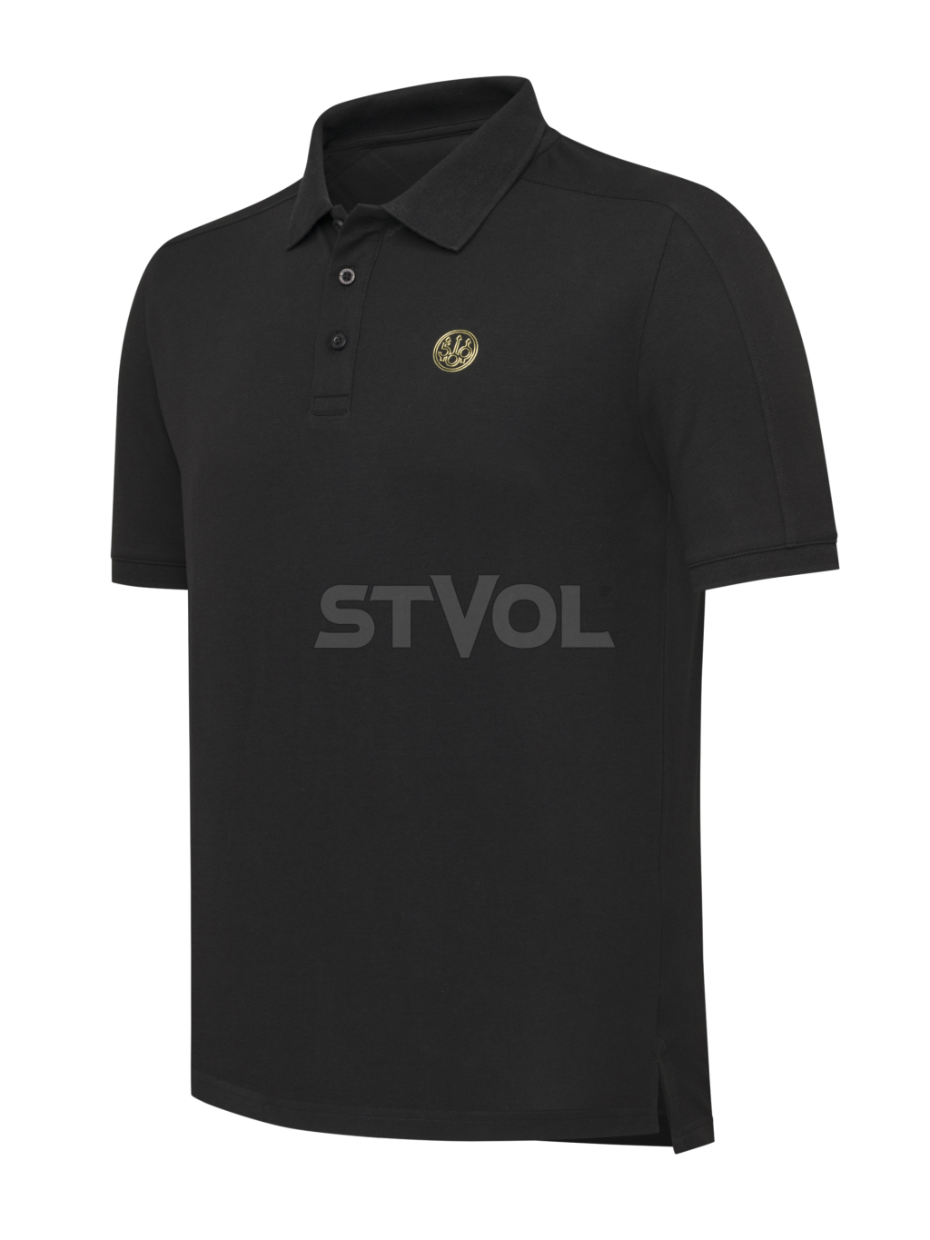 Футболка- поло мужская  Gold Logo "Beretta" (black)