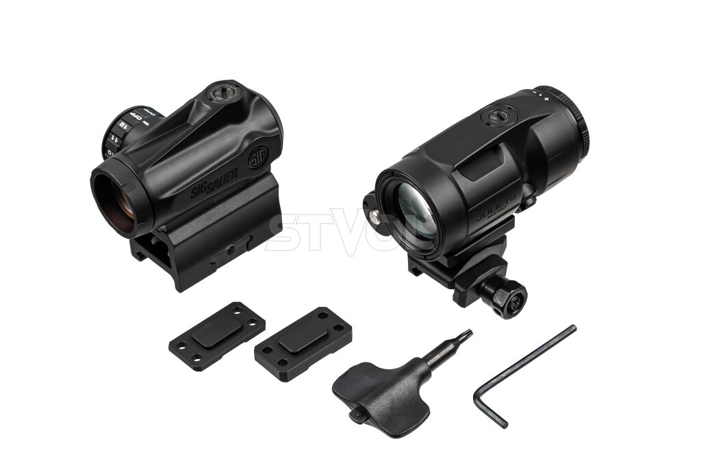 Комплект Sig Optics колiматор ROMEO-MSR Gen II 2 MOA і магніфер JULIET3-MICRO 3X22MM фото 6