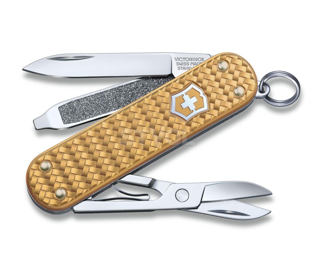 Ніж Victorinox Classic SD Precious Alox Brass Gold фото