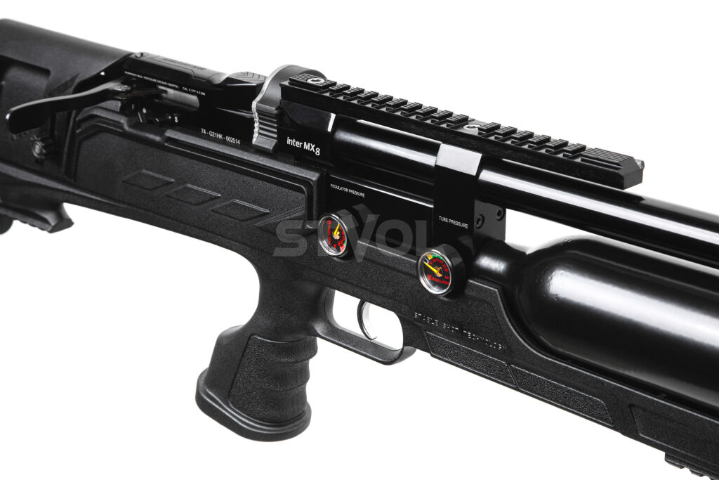 Пневматическая Редукторная PCP винтовка  Aselkon MX8 Evoc Black  кал. 4.5 Фото 4