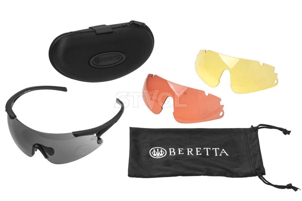Очки "Beretta" Race Shooting Glasses с 3 сменными линзами