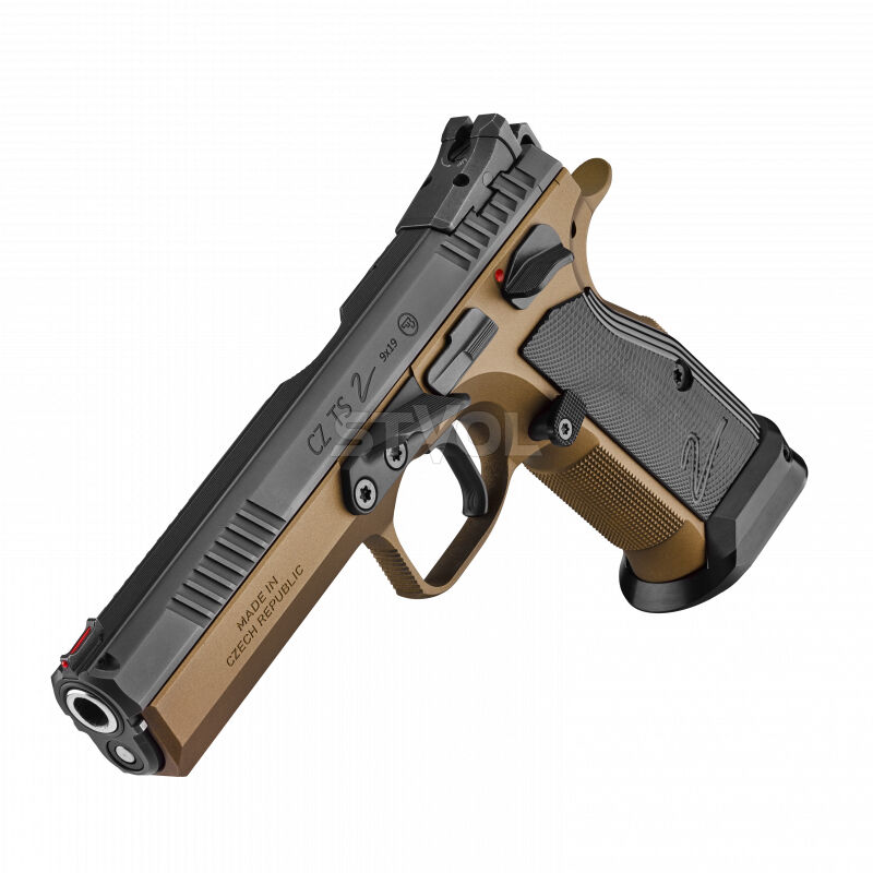 Пістолет спортивний CZ TS 2 DEEP BRONZE 9x19 М'який кейс фото 3