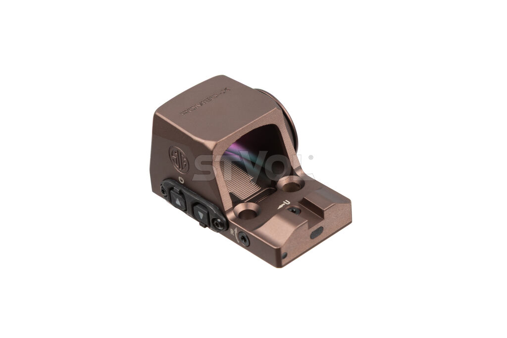 SORX1002 Прицел коллиматорный Sig Optics ROMEO-X PRO FOOTPRINT, OPEN, 2 MOA DOT&32 MOA CIRCLE, FDE фото 3