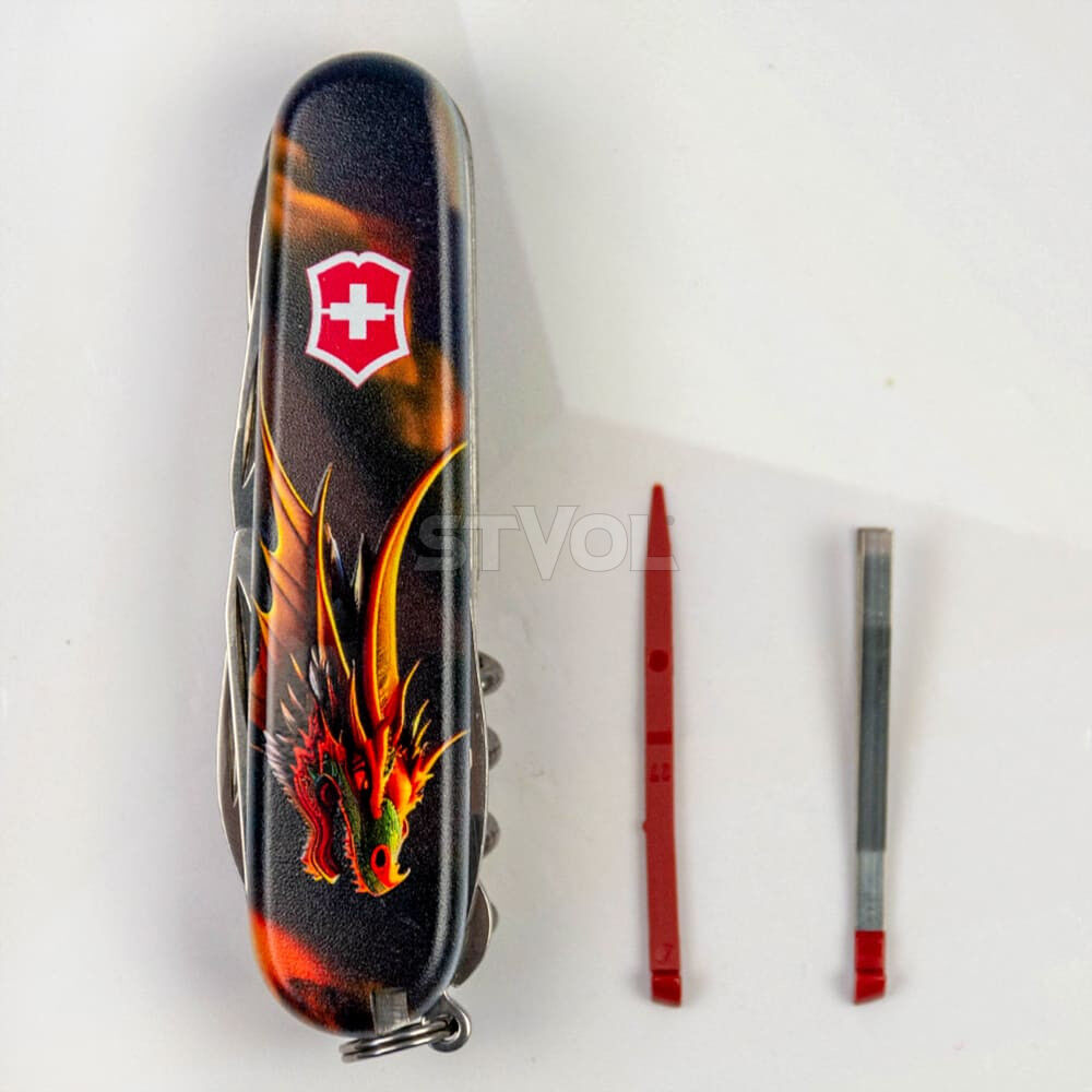 Ніж Victorinox Swiss Army Huntsman Zodiac Фантастичний дракон фото 4