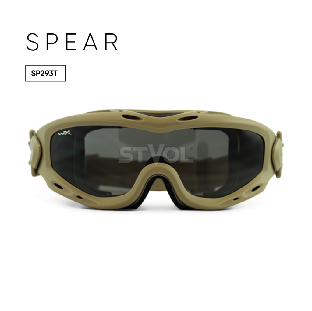 Окуляри захисні, Wiley X не корегувальні, з лінзами з пласмас Mask SP293T Spear Smoke/Clear/LIght R Фото 3