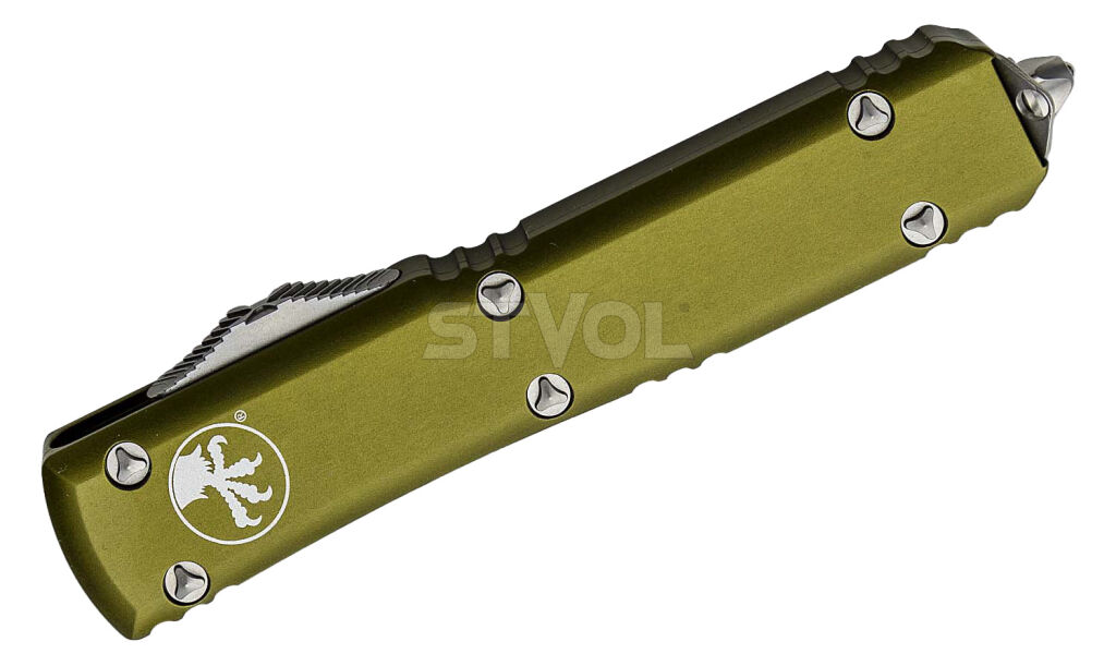 Ніж Microtech Ultratech Gen IV OTF D/E серрейтор Stonewash OD Green фото 3