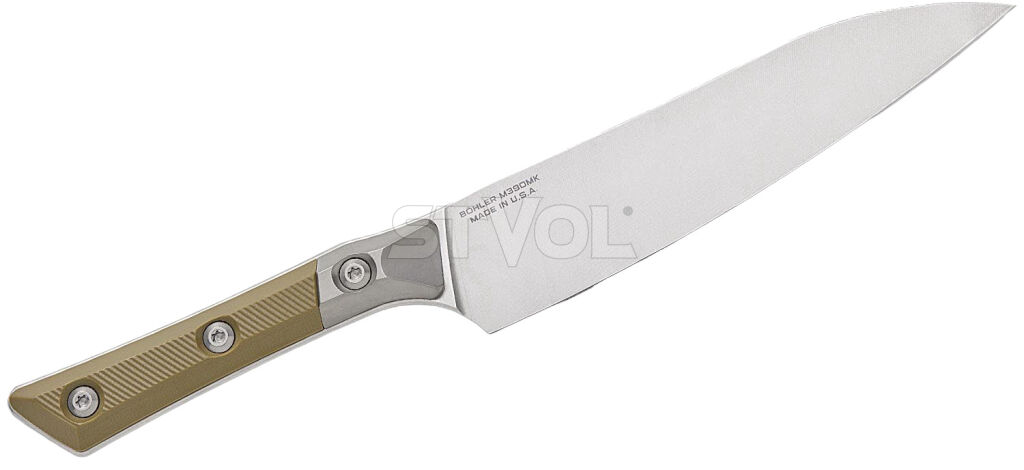 Універсальний кухонний ніж Microtech Utility 6" OD Green  G-10 з больстером фото 2