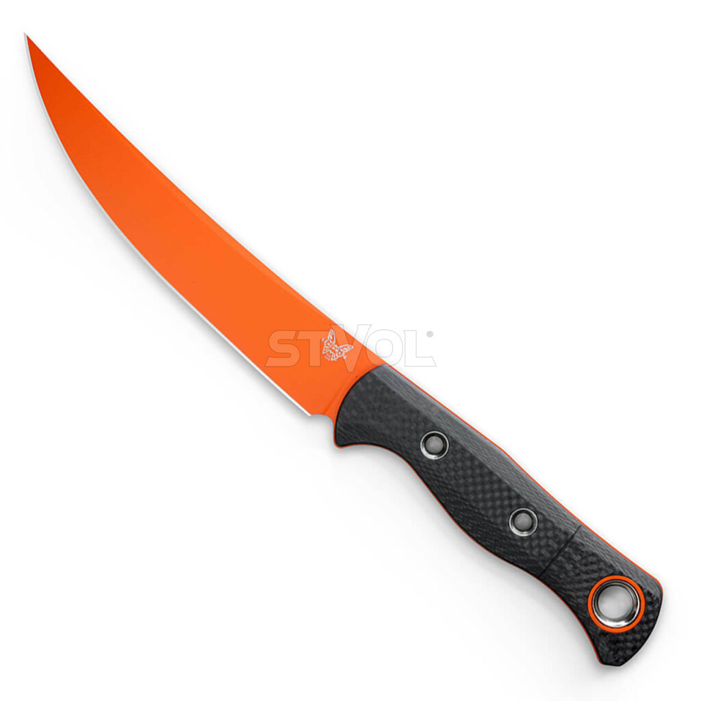 Нож Benchmade "Meatcrafter", orange, CF Фото 2