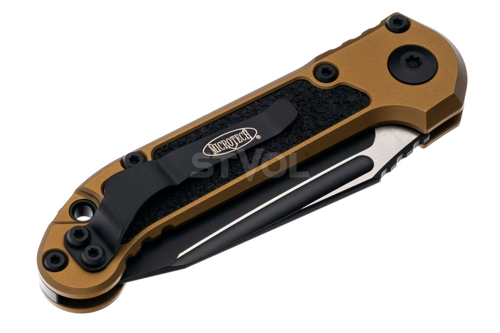 Нож Microtech L.U.D.T. S/E Gen III,  черный клинок, танто, рукоять tan Фото 5