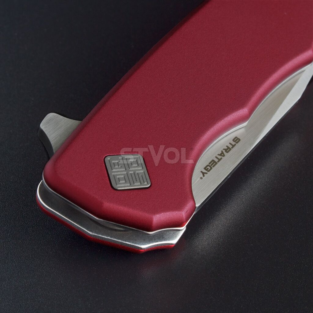 Ніж Ocaso "Strategy", Red Aluminum, Satin фото 2