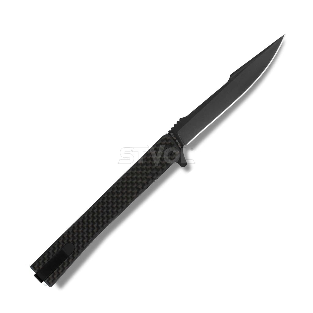 Ніж Ocaso "Solstice", Harpoon, Carbon Fiber, Black фото 2
