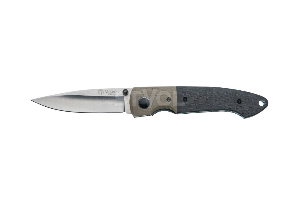 Ніж Maserin Explorer, D2, carbon fiber фото