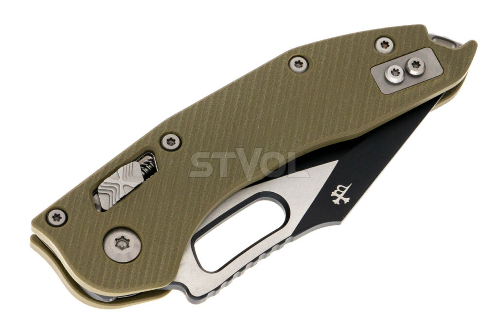 Ніж Microtech Stitch S/E Ram-Lock, fluted, чорний клинок, руків'я G10 G10 OD green фото 4
