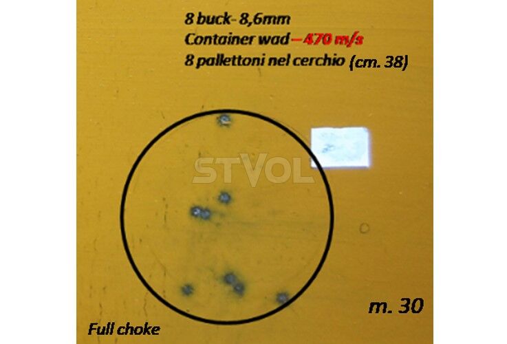 Картеч в контейнері B&P BIG GAME PALLETTONI EXTRA VEL. (8P) к.12/20/70 №11/0, 10/100шт 30гр фото 2