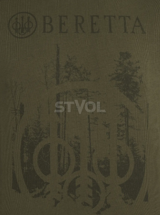 Футболка чоловіча Outline "Beretta" (olive) фото 3