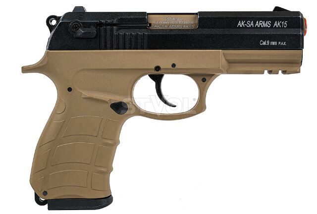 Пистолет сигнальный Aksa Arms AK15 CC-02 cal.9 PAK (Beretta) Фото 2