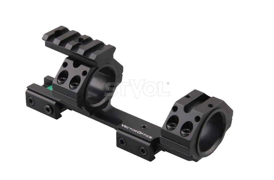 Моноблок Vector Optics 30/25,4 мм з бульбашковим рівнем на ластівчин хвіст і планкою Пікатіні зверху фото 4