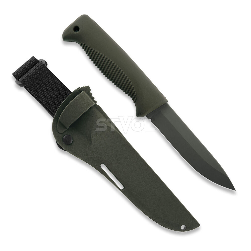 Ніж Peltonen M07, покриття cerakote OD, хаки, хаки композитний чохол фото