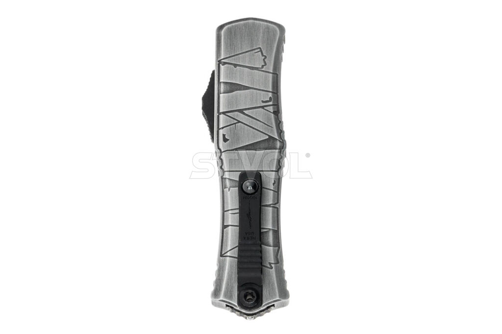 Нож Microtech Hera II Mini D/E OTF, Signature Brushed Metal Mummy Фото 6