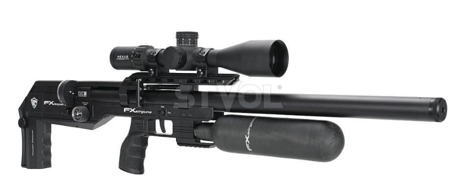 Пневматична редукторна гвинтівка FX Airgun Leopard Black Sniper Bottle .177 кал фото 5