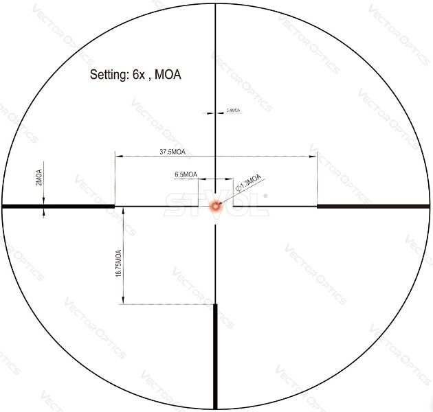 Прицел оптический Vector Optics Continental X6 1-6x24 (30 мм) SFP illum. Fiber German 4 Фото 11