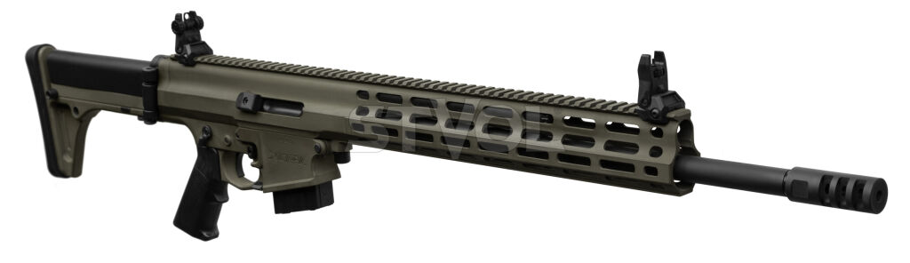 Карабин нарезной Robinson XCR-L 223REM 18,6" Gas Piston 1:7 Heavy M-Lok Green Фото 3