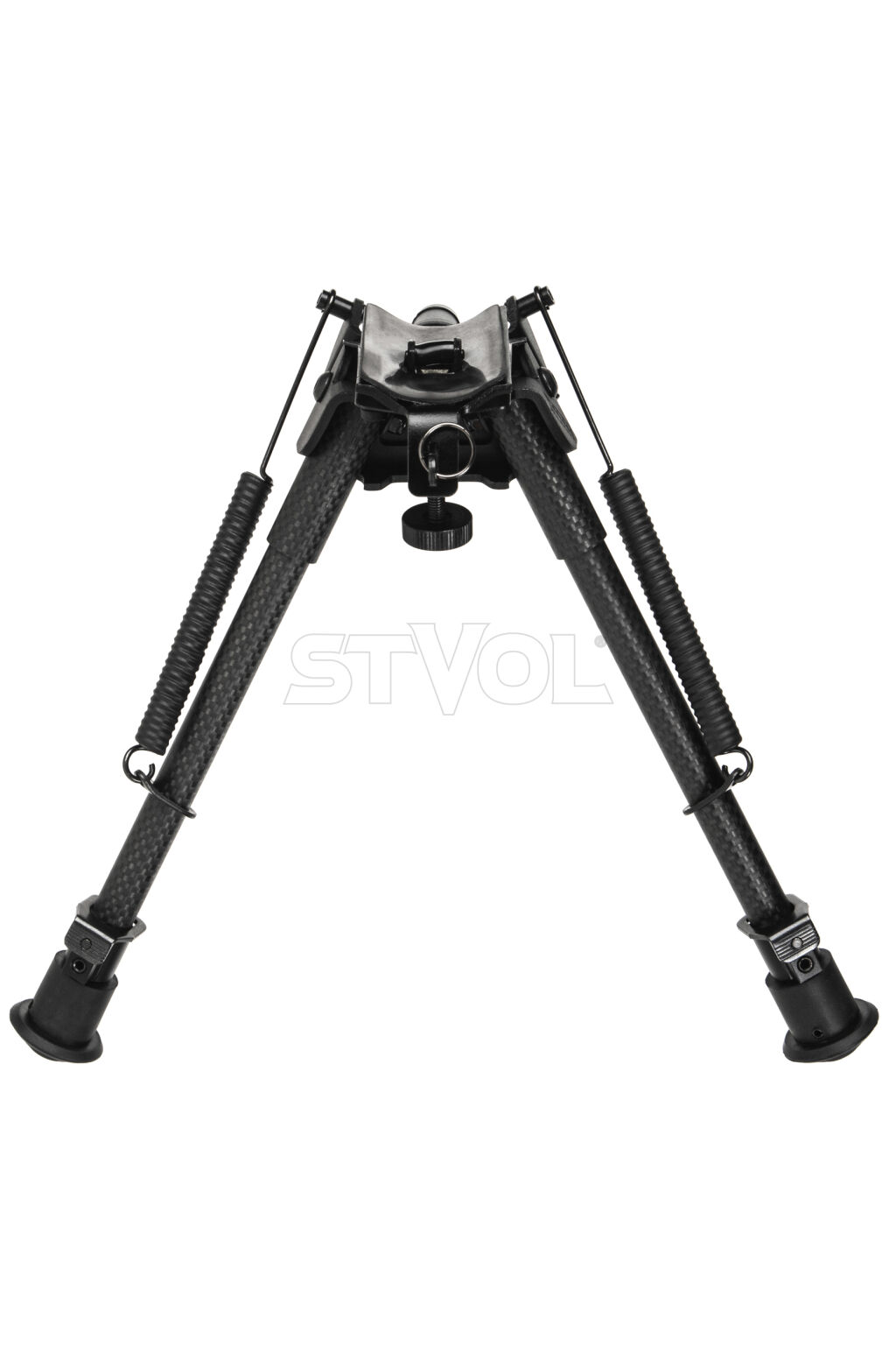 Сошки Vector Optics 230-345 мм Карбонове волокно, підпружинені з ричагом фото 3