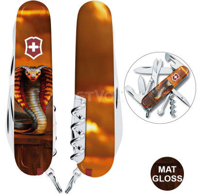 Ніж Victorinox Swiss Army Climber Zodiac Золота дерев'яна змія фото 3