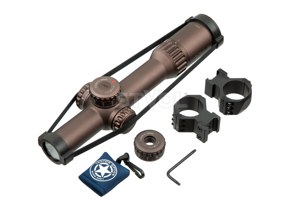 Прицел оптический Vector Optics Continental X10 1-10x28 (34 мм) ED FFP illum. VET-CTR FDE Фото 7