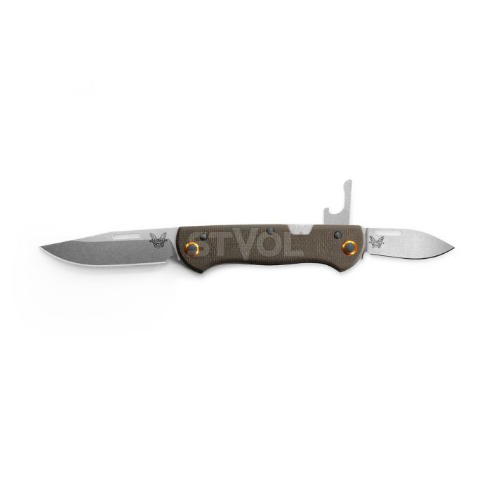 Ніж Benchmade "Weekender", 2 клинки, олива фото 3