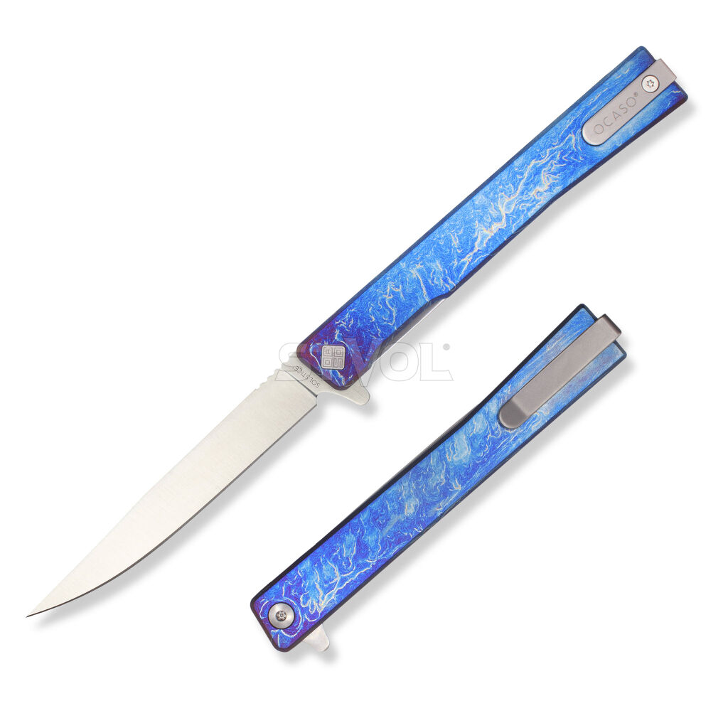 Ніж Ocaso "Solstice", Anodized titanium, Satin фото
