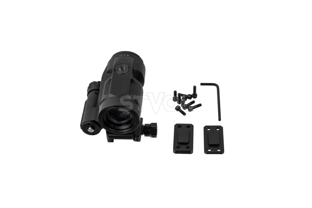 Збільшувач Sig Optics 3Х JULIET3-MICRO 3X22MM, PUSH-BUTTON MOUNT WITH SPACERS, BLACK фото 4