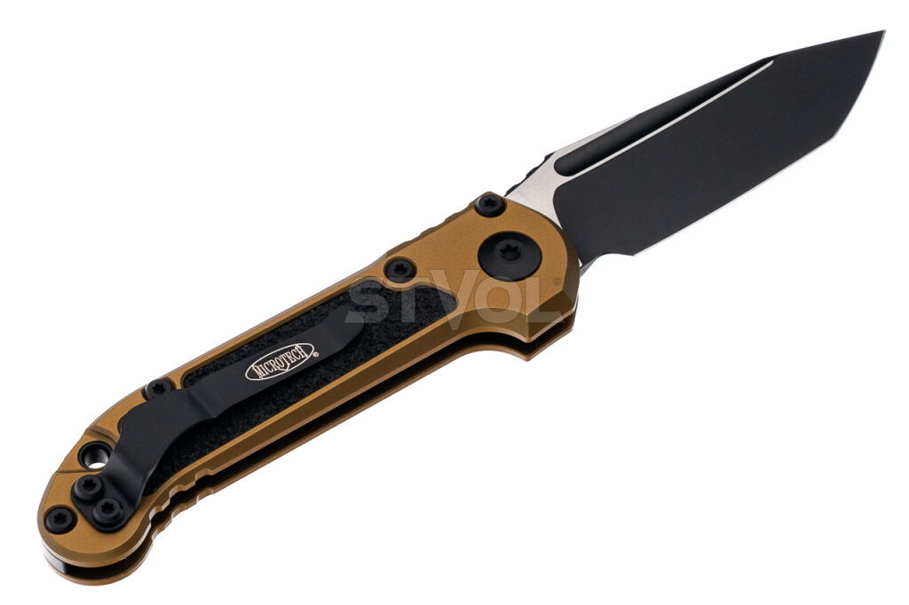 Нож Microtech L.U.D.T. S/E Gen III,  черный клинок, танто, рукоять tan Фото 2
