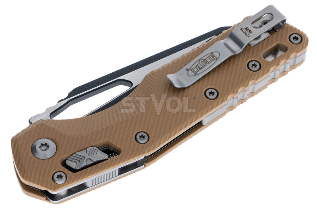Ніж Microtech MSI SE, fluted black, G10, tan фото 4