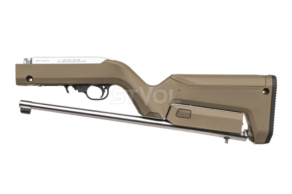 11100FDE Карабін мисливський RUGER "K10/22-TD" Synthetic, Stainless Steel 22LR Backpacker FDE фото 3