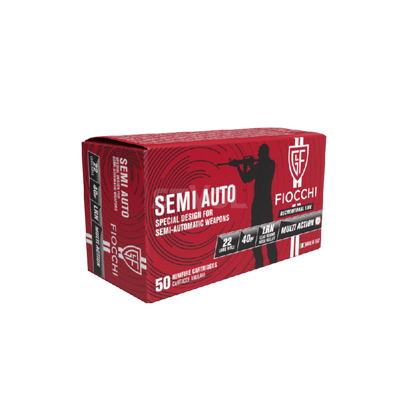 Патрон нарезной Fiocchi Semi Auto 22LR, LRN 40GR (2,59 г), 380 м/с Фото 2