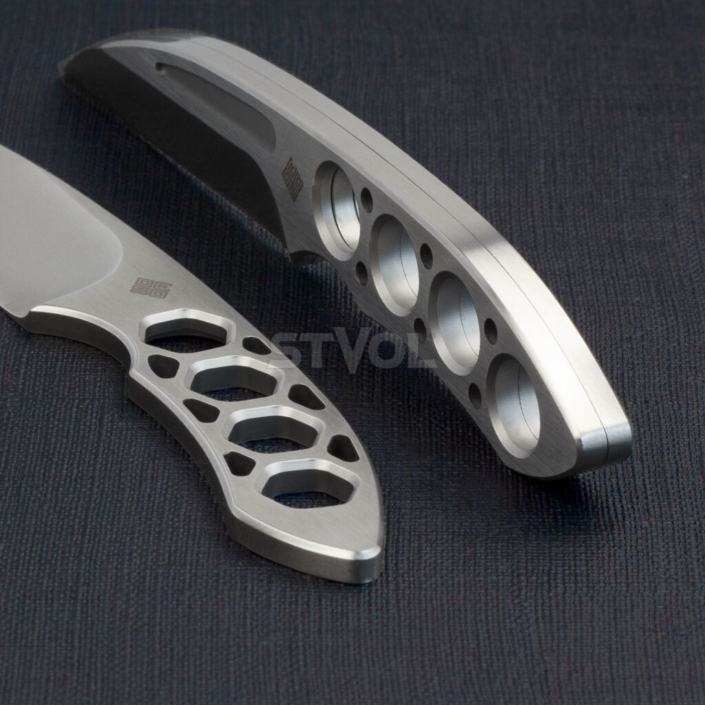 Набір з двох ножів Ocaso "Duo Desk Knife Spear Point" із підставкою з деревини горіха фото 4