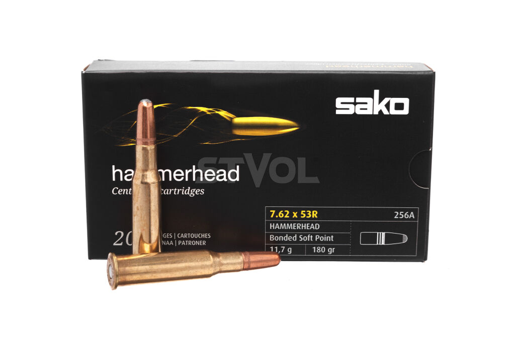 Патрон нарезной Sako Hammerhead SP кал. 7,62 х 54R 180Gr (11,66 г)