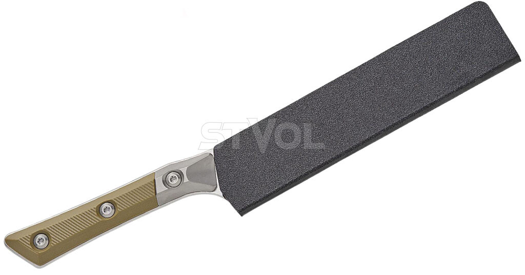 Універсальний кухонний ніж Microtech Utility 6" OD Green  G-10 з больстером фото 4