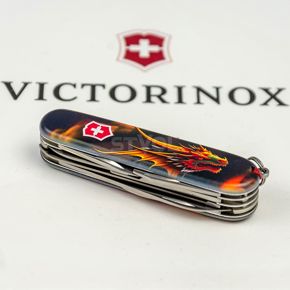 Ніж Victorinox Swiss Army Huntsman Zodiac Фантастичний дракон фото 6