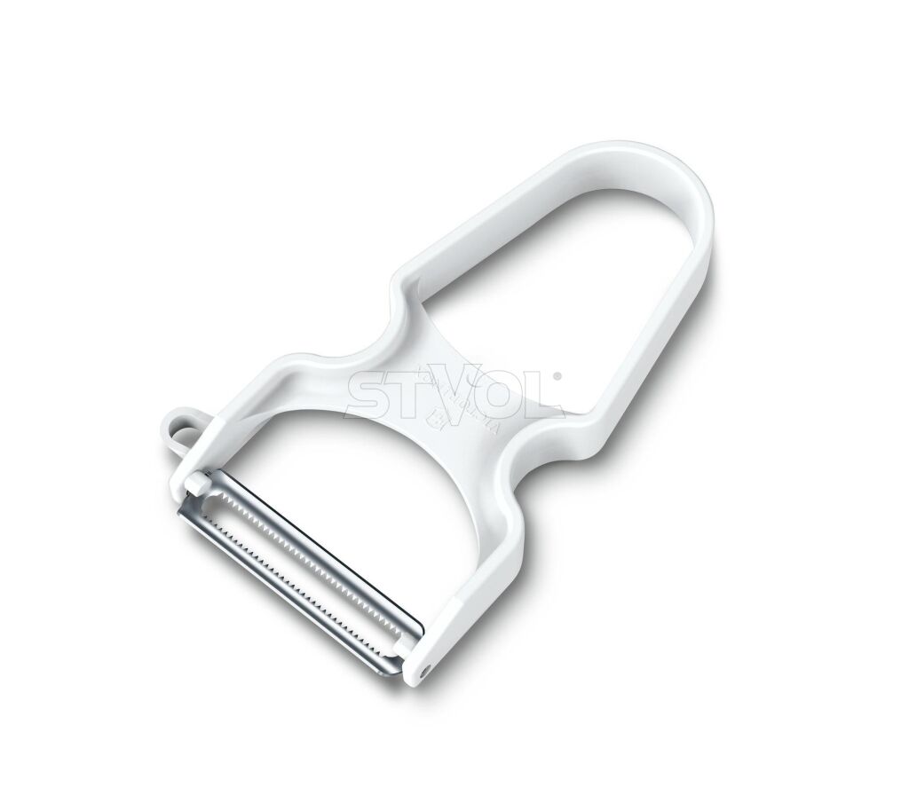 Овочечистка Victorinox RAPID, біла, двостороння серейторна РК фото 2